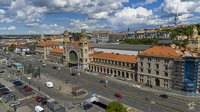 Pohled na Hlavní nádraží